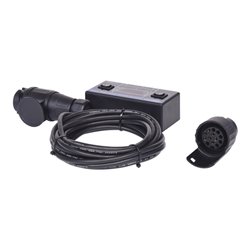 KS Tools 12V Zugwagentester / Prüfgerät für Anhängersteckdosen-Satz 7 + 13-polig, 2-teilig