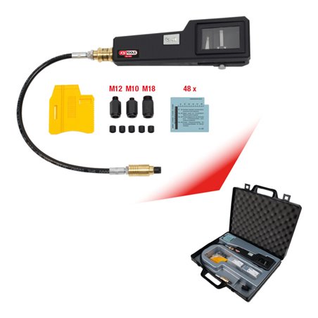KS Tools Kompressions-Druckprüfgerät für Benzinmotoren mit Diagrammschreiber, 58-teilig