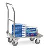 fetra Klappwagen Alu, Tragkraft 200kg TPE-Reifen, klappbarer Schiebebügel
