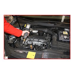 KS Tools Kompressions-Druckprüfgerät für Dieselmotoren mit Diagrammschreiber, 53-teilig