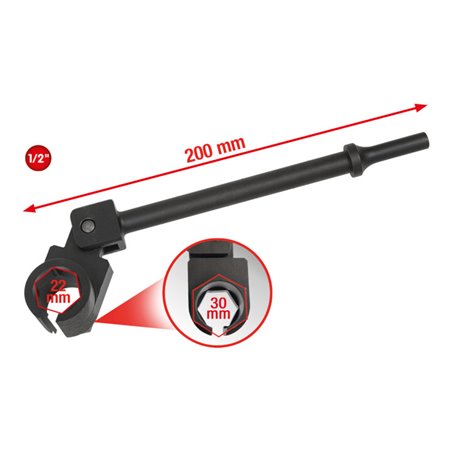 KS Tools Vibrations-Lambda-Sonden-Lösewerkzeug,22mm