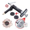 KS Tools Universal Bremskolben-Rückstell-Werkzeug-Satz mit Druckluftspindel, 3-tlg.