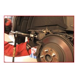 KS Tools Universal Bremskolben-Rückstell-Werkzeug-Satz mit Druckluftspindel, 3-tlg.