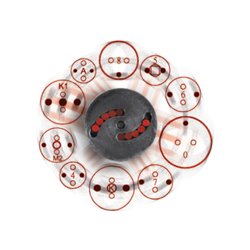 KS Tools Universal Bremskolben-Rückstell-Werkzeug-Satz mit Druckluftspindel, 3-tlg.