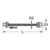 KS Tools Trapez-Gewindespindel mit 2x Drucklager
