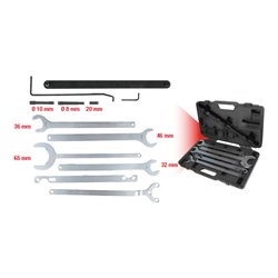 KS Tools Lüfter-Naben-Schlüssel-Satz, 12-teilig