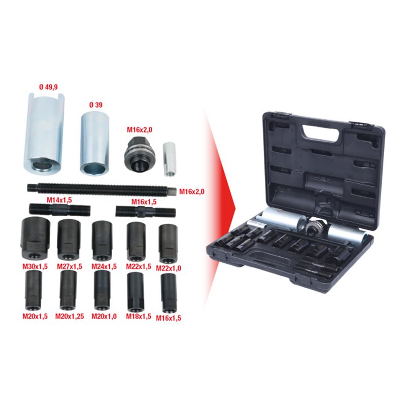 KS Tools Antriebswellen-Einziehwerkzeug-Satz, 16-teilig