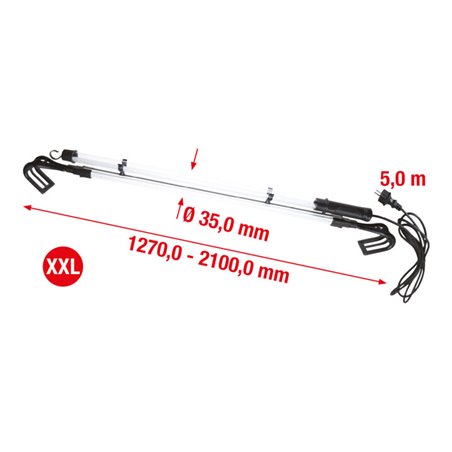 KS Tools Profi-XXL-LED-Werkstatt-Stabhandlampe mit Expanderhalterung