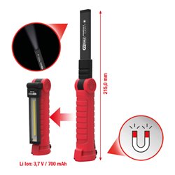KS Tools perfectLight 3-in-1 Mini-Inspektions-Lampe 120 Lumen, knickbar