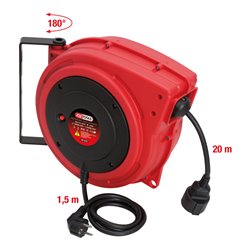 KS Tools Werkstatt-Kabelaufroller, 20m