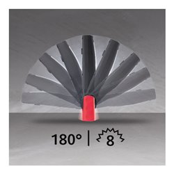 KS Tools Mobile LED Werkstatt-Handlampe mit 39 (30+9) ultrahellen LEDs