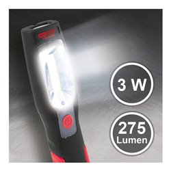 KS Tools Mobile LED Werkstatt-Handlampe mit 39 (30+9) ultrahellen LEDs