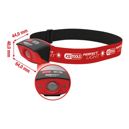 KS Tools perfectLight Kopflampe mit Bewegungssensor 120 Lumen