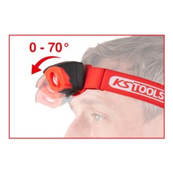 KS Tools perfectLight Kopflampe mit Bewegungssensor 120 Lumen