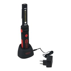 KS Tools LED-Akku-Arbeitslampe, knickbar, 9 + 1 LEDs