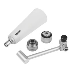 KS Tools Öl-Einfüll-Trichter-Satz mit drehbarem Winkelarm, 4-teilig