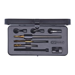 KS Tools Universal Glühkerzen-Ausbohrsatz M9 x 1,0