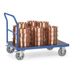 fetra Schiebebügelwagen, Tragkraft 1200kg, Elastic-Reifen