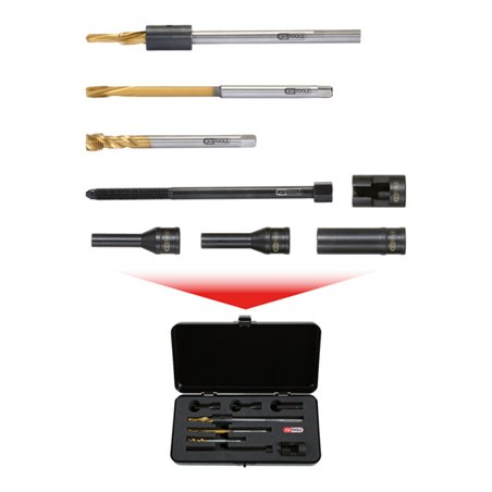 KS Tools Universal Glühkerzen-Ausbohrsatz M12 x 1,25