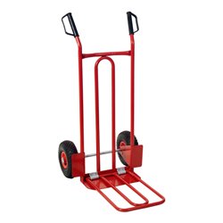 KS Tools Transport-Stapelkarre mit Luftbereifung, 250 kg mit klappbarer Ladefläche