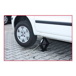 KS Tools Scheren-Stahl-Wagenheber mit Kurbel, 1.500 kg