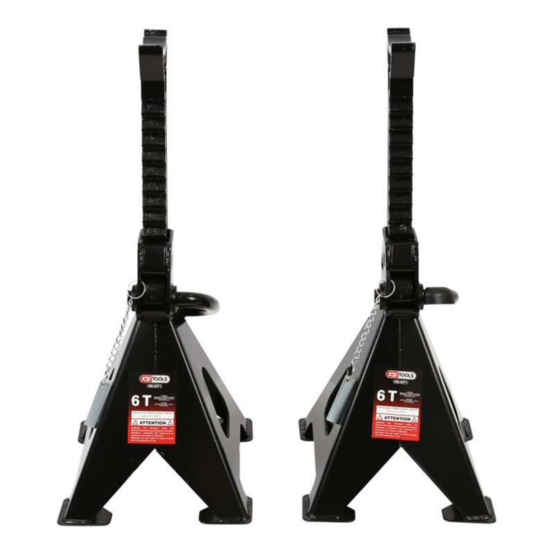 KS Tools Stahl-Unterstellbock mit Schnellverstellung, 6 t, paarweise