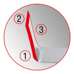 KS Tools Karosserie-Trennmeißel, 90° gebogen