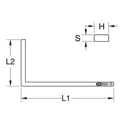 KS Tools Zimmermannswinkel, 1000mm