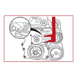 KS Tools BMW / Mini - Motoreinstell-Werkzeug-Satz, 4-teilig