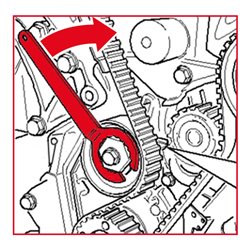 KS Tools VAG - Motoreinstell-Werkzeug-Satz, 5-teilig VW Crafter