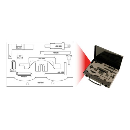 KS Tools BMW - Motoreinstell-Werkzeug-Satz, 10-teilig