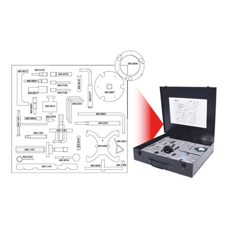 KS Tools Ford / VAG - Motoreinstell-Werkzeug-Satz, 31-teilig