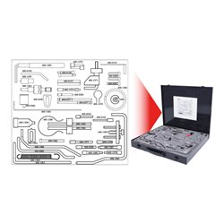 KS Tools PSA - Motoreinstell-Werkzeug-Satz, 45-teilig