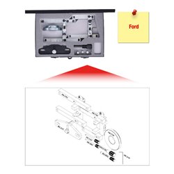 KS Tools Ford - Motoreinstell-Werkzeug-Satz, 9-teilig für 1,0 l Motoren, 3 Zylinder EcoBoost (2012)