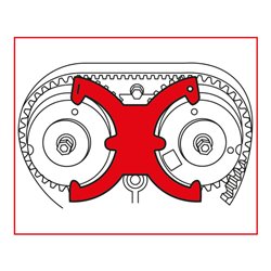 KS Tools Ford / Volvo - Motoreinstell-Werkzeug-Satz, 4-teilig für Ford, Volvo