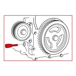 KS Tools Ford / Mazda - Motoreinstell-Werkzeug-Satz, 4-teilig