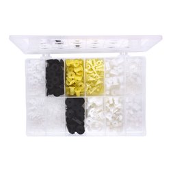 KS Tools Befestigungs-Clip-Satz - Kunststoffmuttern, 350-teilig