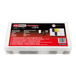 KS Tools Befestigungs-Clip-Satz - Kunststoffmuttern, 350-teilig