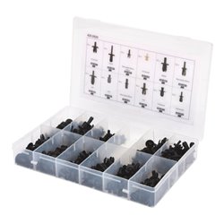 KS Tools Befestigungs-Clip-Satz - Eindrücknieten, 350-teilig
