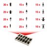 KS Tools Befestigungs-Clip-Satz - Einschraubnieten, 240-teilig