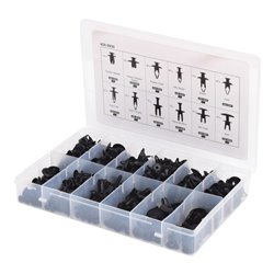 KS Tools Befestigungs-Clip-Satz - Einschraubnieten, 240-teilig