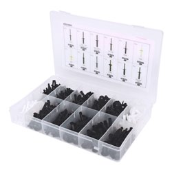 KS Tools Befestigungs-Clip-Satz - Kunststoffnieten, 235-teilig