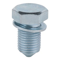 KS Tools Ölablassschraube, Außen6kant 19mm, M14x1,5x17,5mm, 10er-Pack