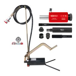 KS Tools Hydraulik-Einheit 16t, mit Hydraulik-Pumpe und Manometer, 15-tlg.