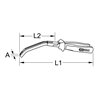 KS Tools Glühkerzenstecker-Zange, abgewinkelt, 235mm