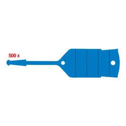 KS Tools Schlüsselanhänger mit Schlaufe, blau, 500 Stück