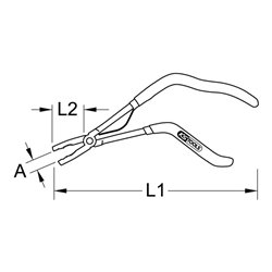 KS Tools Glühkerzen-Lösezange, 260mm