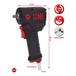 KS Tools 3/8' miniMONSTER Hochleistungs-Druckluft-Schlagschrauber 1.390 Nm