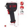KS Tools 3/8' miniMONSTER Hochleistungs-Druckluft-Schlagschrauber 1.390 Nm
