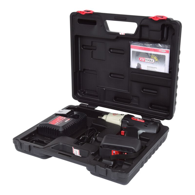 KS Tools 1/2' Akku-Schlag-Schrauber, 402Nm, 2.000 U/min 18V, mit 1 Akku und 1 Ladegerät